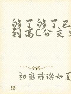 够了够了已经满到高C公交车