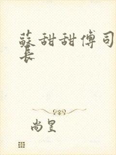 苏甜甜傅司衍机长