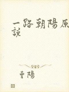 一路朝阳原著小说