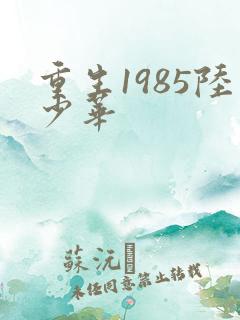 重生1985陆少华