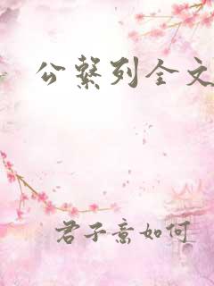 公系列全文阅读