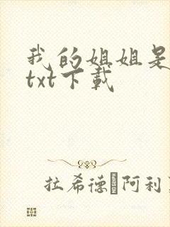 我的姐姐是美女txt下载