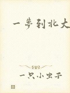 一梦到北大