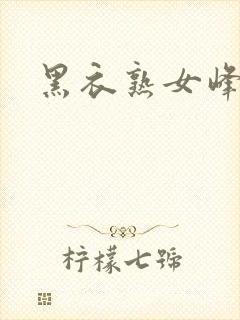 黑衣熟女峰会