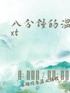 八分钟的温暖txt