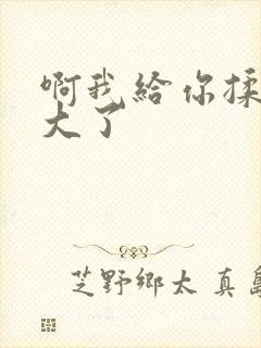 啊我给你揉揉就大了