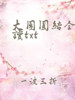 大团圆结全文阅读txt