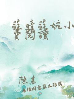 苏晴苏婉小说免费阅读