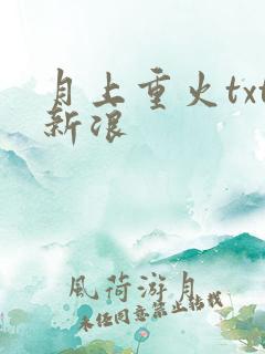 月上重火txt新浪