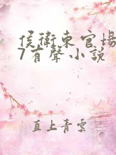 侯卫东官场笔记7有声小说