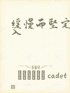 缓慢而坚定的刺入