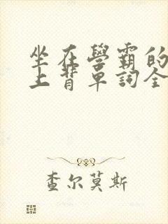 坐在学霸的棍子上背单词全文阅读