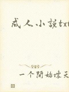 成人小说txt