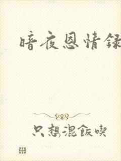 暗夜恩情录
