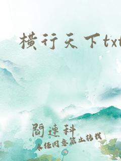 横行天下txt