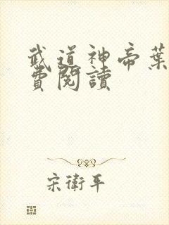 武道神帝叶辰免费阅读