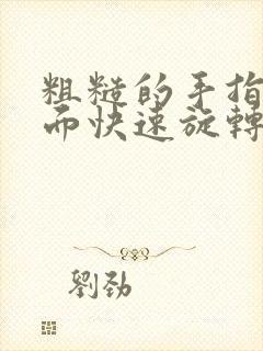 粗糙的手指在里面快速旋转