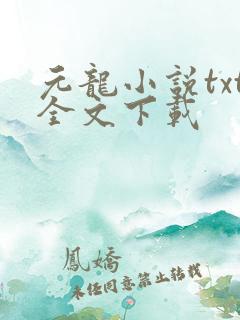 元龙小说txt全文下载