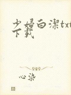 少妇白洁txt下载