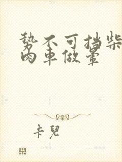 势不可挡柴鸡蛋肉车做晕