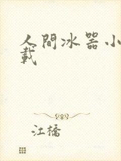 人间冰器小说下载