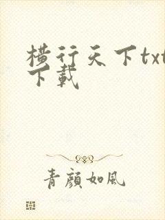 横行天下txt下载