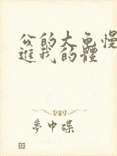 公的大龟慢慢挺进我的体