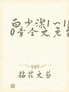 白少洁1～180章全文免费