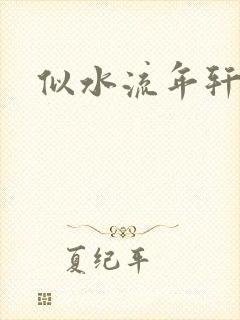 似水流年轩辕悬