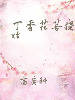 丁香花菩提树txt