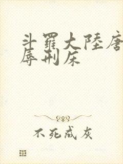 斗罗大陆唐舞桐辱刑床