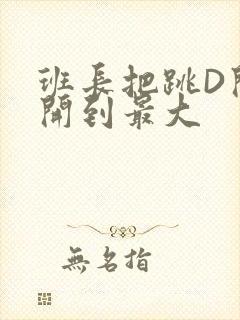 班长把跳D开关开到最大