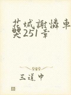 花城谢怜车肉干哭251章