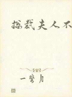 总裁夫人不好当