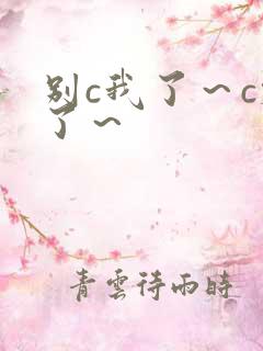 别c我了～c烂了～