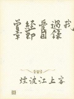 曾经爱过我刘念章节目录