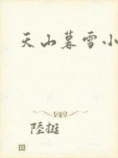 天山暮雪小说