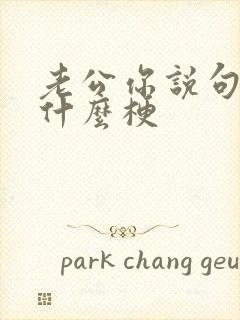 老公你说句话啊什么梗