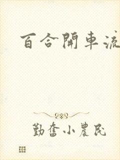 百合开车流污水