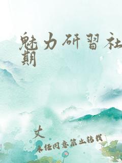 魅力研习社43期