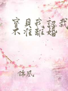 宝贝我认栽老婆不准离婚