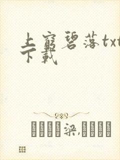 上穷碧落txt下载