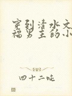 穿到清水文里造福男主的小说