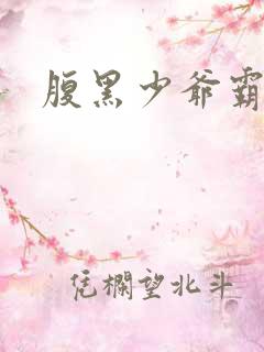 腹黑少爷霸道爱