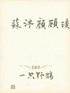 苏沐颜顾琰小说