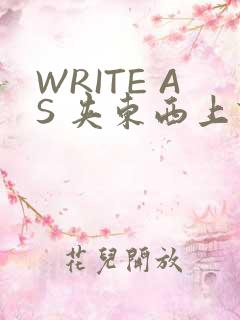 WRITE AS 夹东西上课