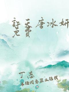 许天唐冰妍小说免费