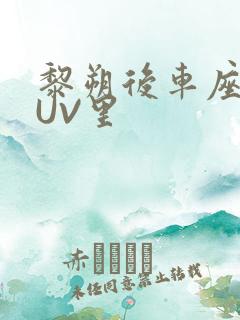 黎朔后车座上SUV里