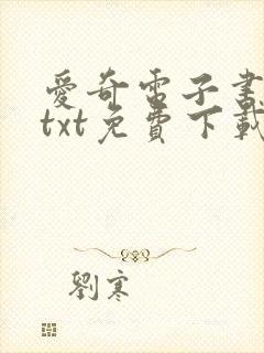 爱奇电子书下载txt免费下载