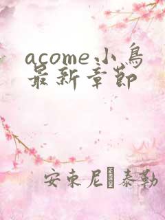 acome小鸟最新章节